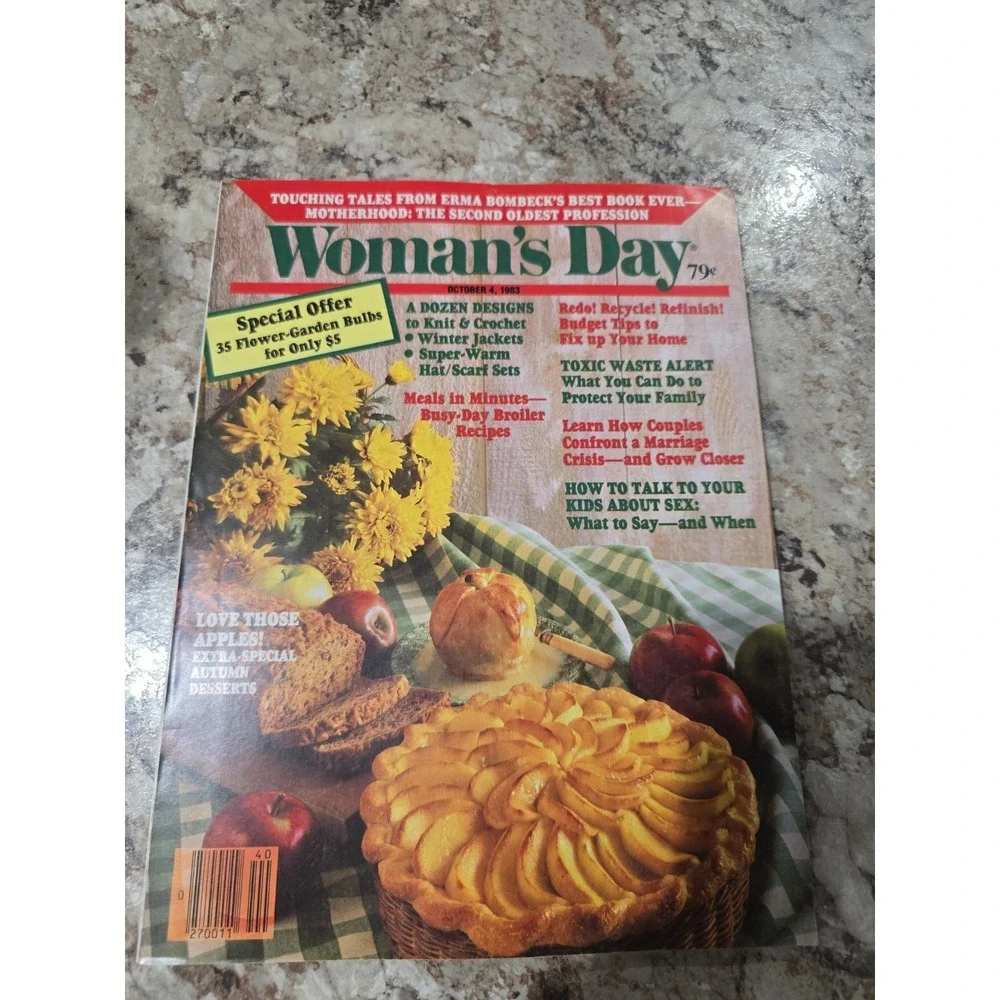 WOMAN'S DAY Oct 4, 1983 vintage women's mag household hints recipes
